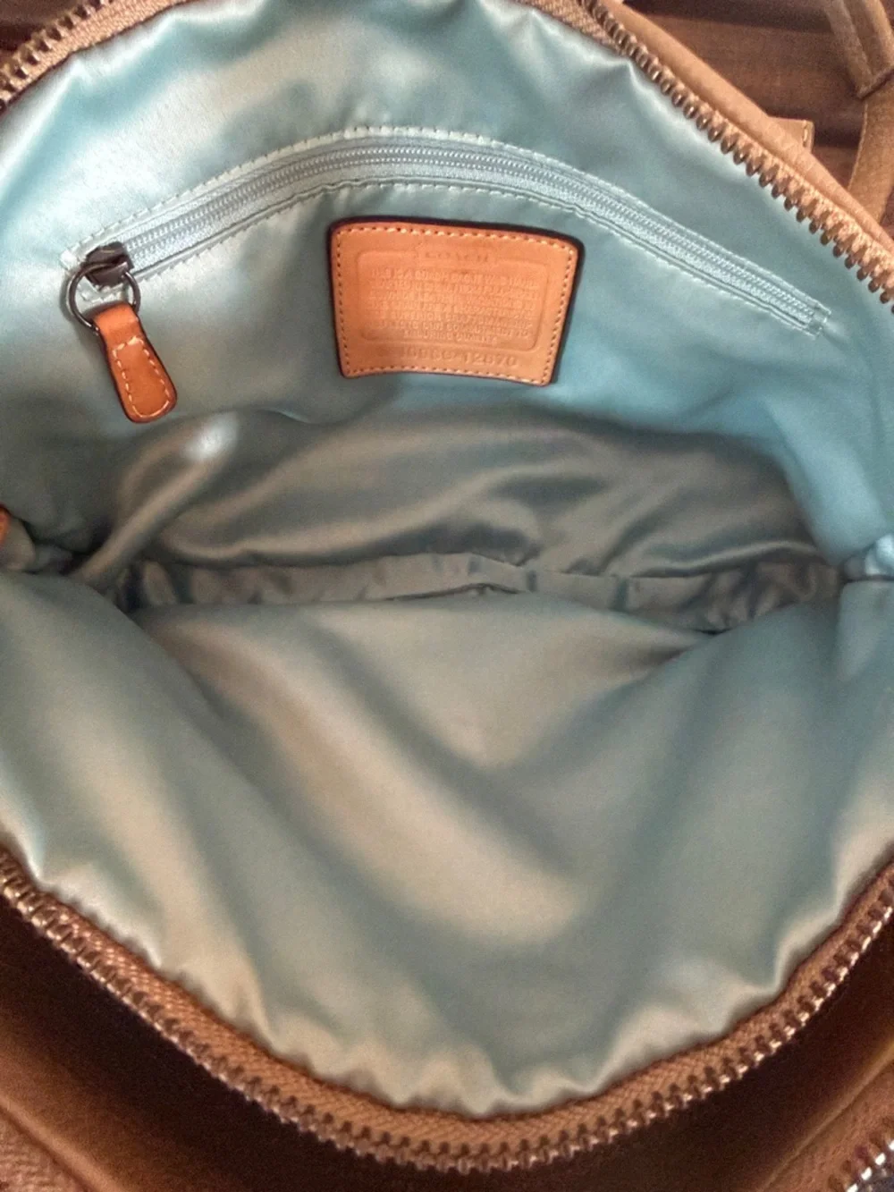Coach Bonnie Metallic Pebble Leather Satchel - Picture 9 of 16
